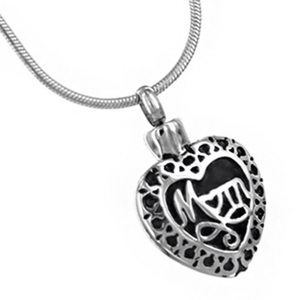 MOM HEART CREMATION JEWELRY PENDANT - Caskets Warehouse